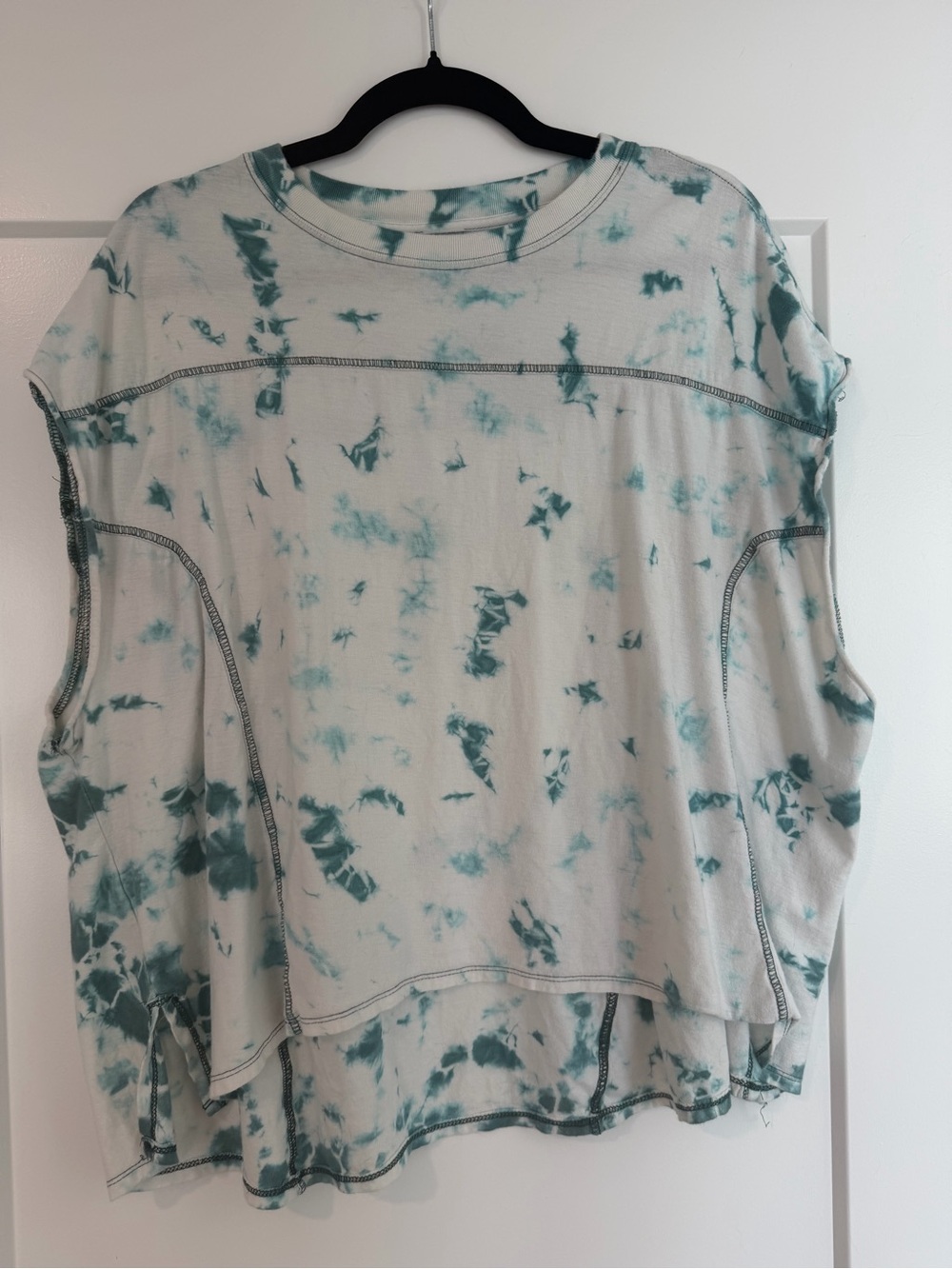 BDG Tie-Dye Short Sleeve Tee - Teal & White